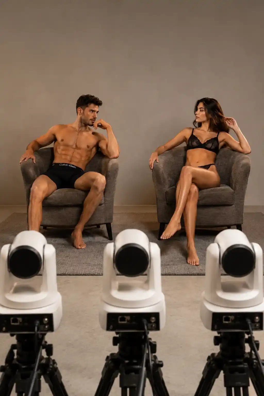 Couple dans une atmosphère intime et élégante